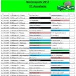 Spielplan 2017 TCA